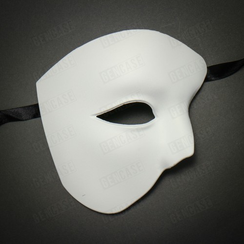 Weißer venezianischer unbemalter Maskenball Party Zum Selbermachen Maske Karneval Halloween - Bild 70 von 79