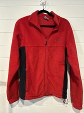 Columbia Full-zip Jacket Womens Medium Red Fleece
