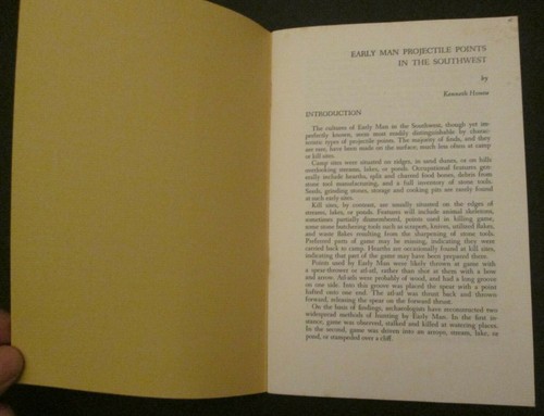 "Early Man Projectile Points in the Southwest" by Kenneth Homea, 1976 - Imagen 5 de 10