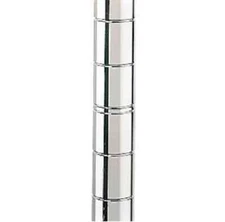 Commercial Posts for Wire Shelving - Green Epoxy or Chrome - 54" - 86" set of 4