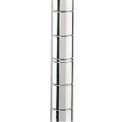 Commercial Posts for Wire Shelving - Green Epoxy or Chrome - 54'' - 86'' set of 4