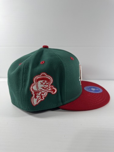 OAKLAND OAKS EFF DNA EBBETS FIELD GREEN RED FITTED HAT SZ 7 1/4 MENS NEW W/ Tags - Picture 6 of 9