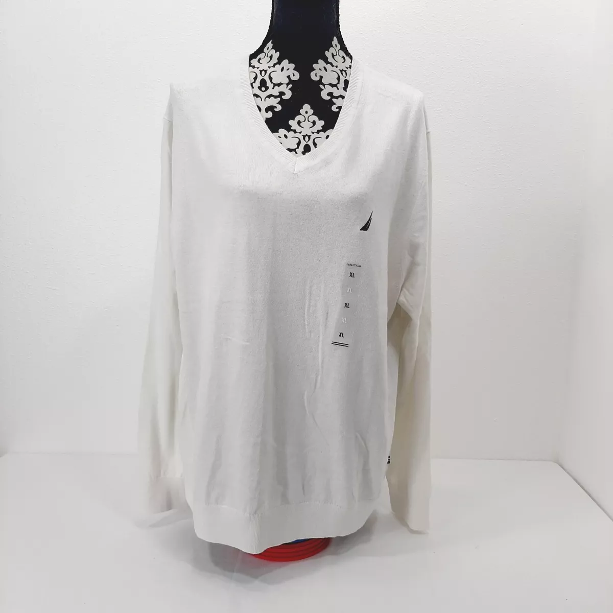 Nautica deals white sweater
