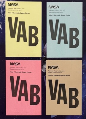 VAB OBSOLETE NON LAMINATED BADGES NNO ALL COLOR SET TAN BLUE YELLOW & PINK