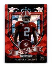 2021 Panini Prizm Draft Picks Collegiate Red Ice Patrick Surtain II  CRU 178