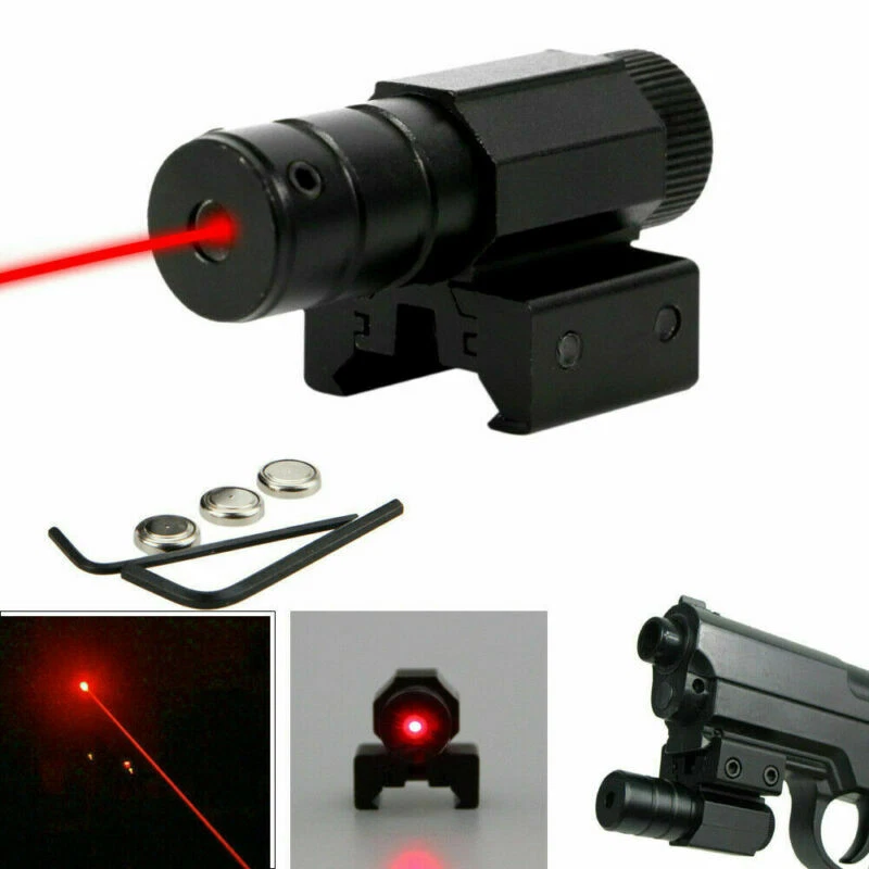 Red Dot Laser Sight 20mm Tactical Picatinny rail Mount Pistol Gun Compact - Image 4 of 4