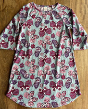 Gymboree Nightgown Size 7 8 EUC Blue Pink Purple Butterfly Print Adorable 