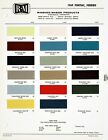 1969 Pontiac Bonneville Catalina Gto Grand Prix Firebird Wagons Paint Chips R-M