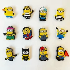 12pcs MINIONS Shoe Charms Cartoon Compatible w/ CROC
