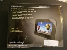 7 in Digital Photo Frame Deko DK70DSB - GQ LED
