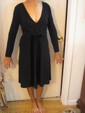 Valentino Roma dress black faux wrap 