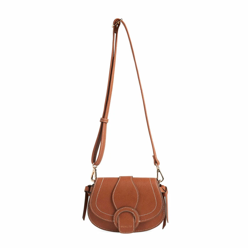 Crossbody & Belt Bag Cognac Brown Vegan Leather Rachel Zoe Collection Edessi