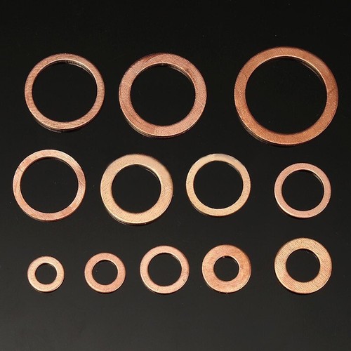 280x Car Drain Bolt Crush Washers Copper Oil Plug Gasket Seal Rings Assorted Set - Picture 8 of 9
