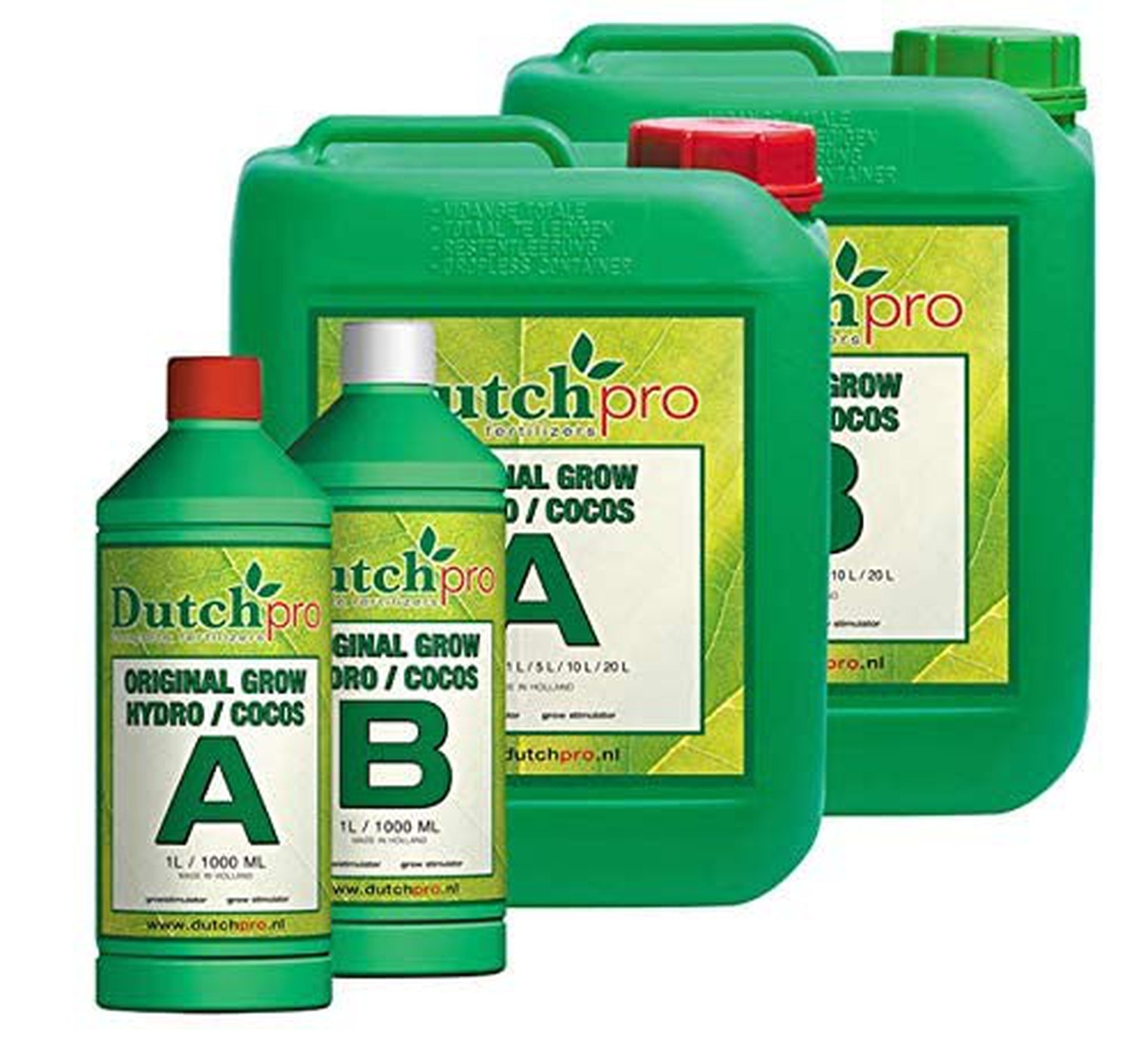 Dutch Pro Hydroponics Coco Grow A & B 1L 5L 10L 20L Growth Nutrient UK (A+B 1L)