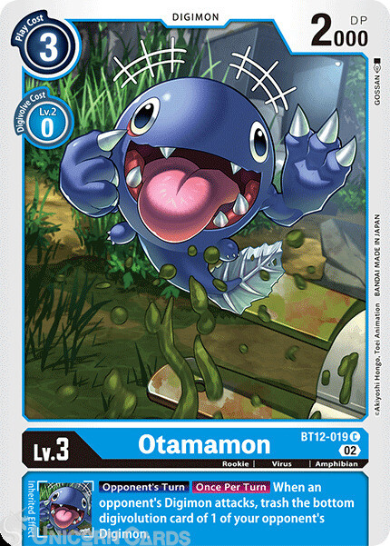 BT12-019 Otamamon :: Common Digimon Card :: BT12: Across Time ::