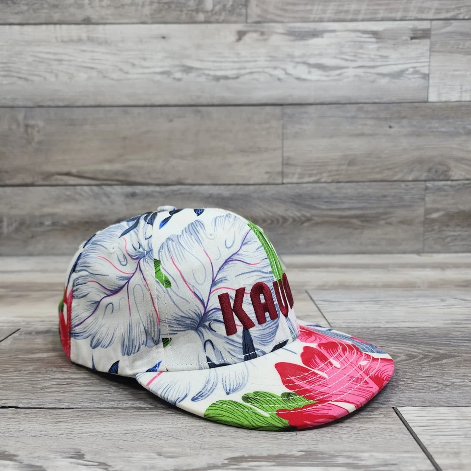 Gorra Kauai Hawaiana Floral Sombrero Adulto Hombre Ajustable Snapback Bordado Logo Foto 2 de 4