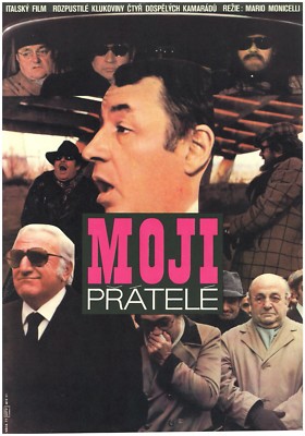 AMICI MIEI - MY FRIENDS Original Art. Czech A3 Movie Poster 1975 PHILIPPE NOIRET