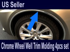 For 2003-2022 Nissanmodels - Set Of 4 Chrome Fender Wheel Well Trim Molding
