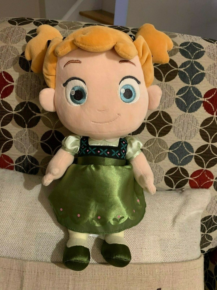 Disney Store Frozen ANNA Toddler Baby Doll Babies Plush Stuffed