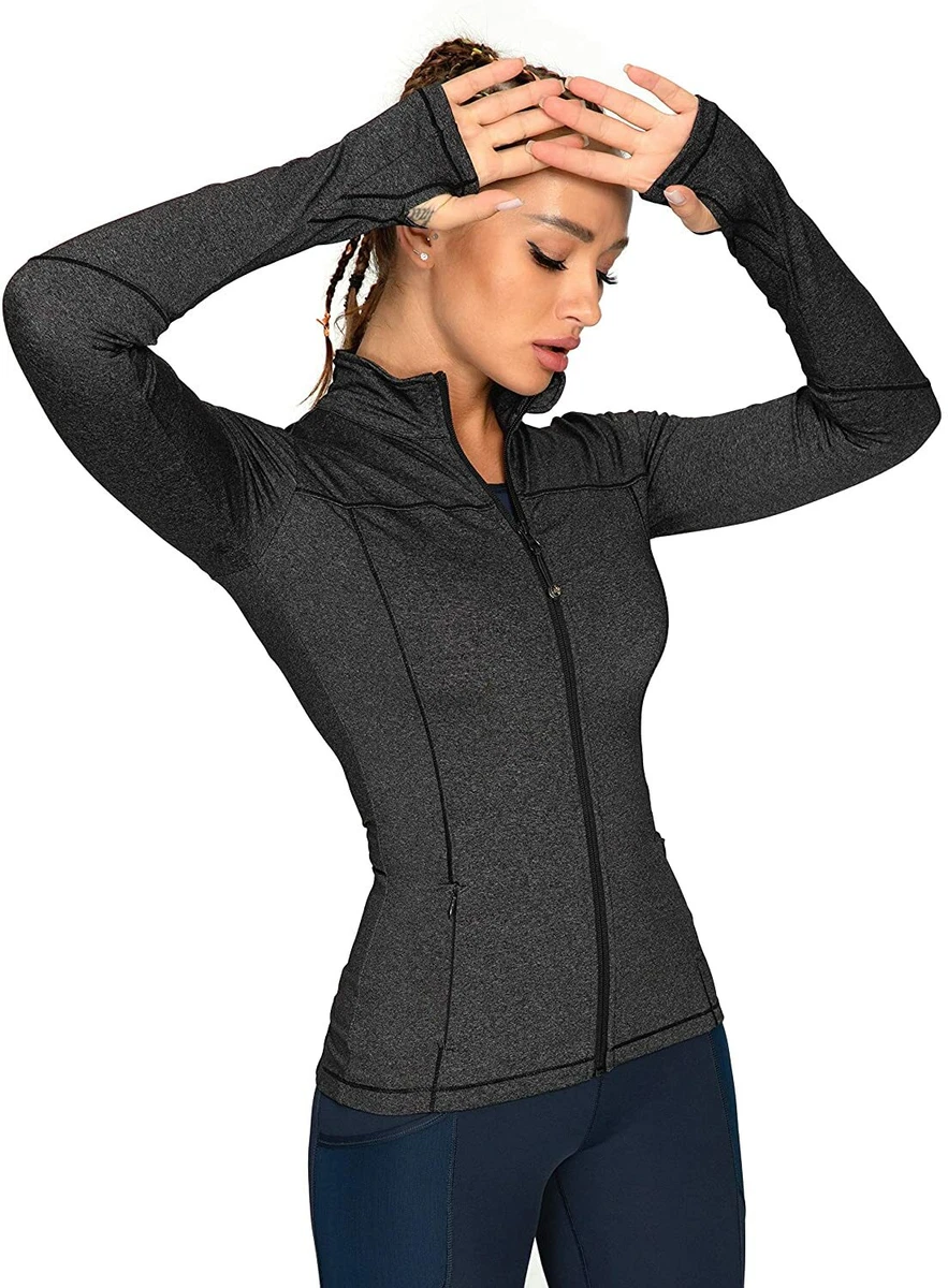 QUEENIEKE Running Jackets for Women, Cottony-Soft Full Zip Slim Fit Athletic  Wor