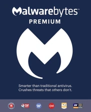 MALWAREBYTES PREMIUM PROTECTION 2026 5 DEVICE 1 YEAR VPN DOWNLOAD SAME DAY EMAIL