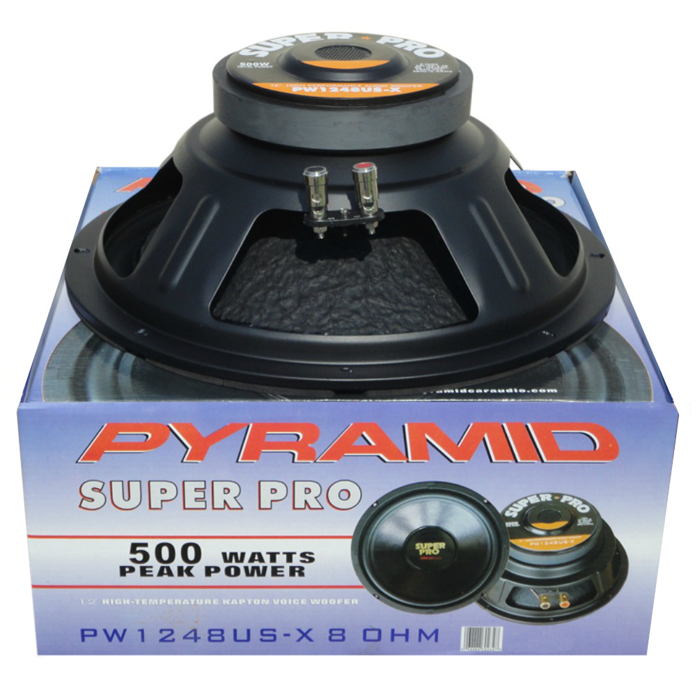 1 PYRAMID PW1248USX woofer nero 300 mm 500 watt max 8 ohm per casa feste party