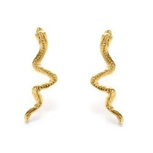 Authentic Serpentine Gaze 24K Gold Plated Talismanic Studs