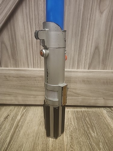 2004 Star Wars Hasbro Blue Lightsaber - Luke Skywalker Flick Out Toy - Cosplay - Picture 3 of 6