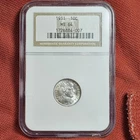 1911 Barber Dime Silver 10C Coin NGC MS64 Nice Blast White Silver Gem BU