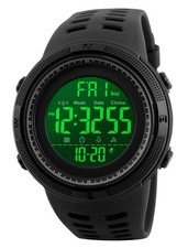 RSVOM Mens Digital Watch - 50M Waterproof Men Sports Watches medium Black
