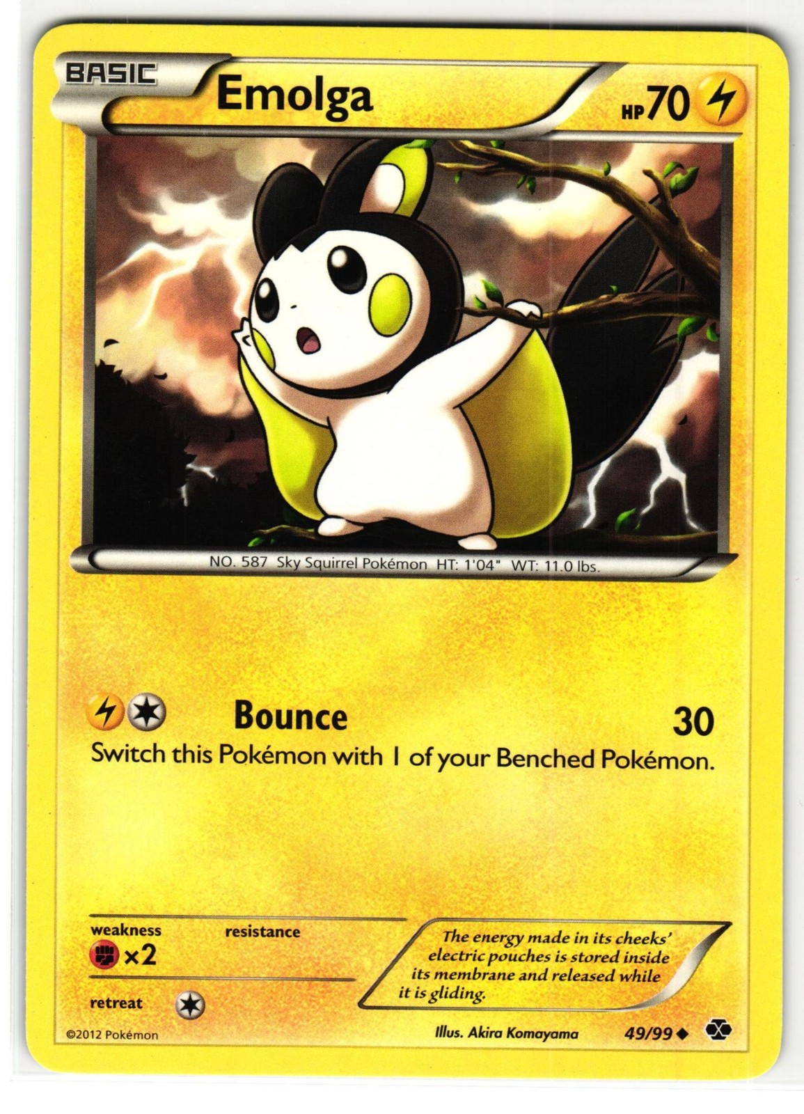 EMOLGA 49/99 NEXT DESTINIES ENGLISH POKEMON TCG