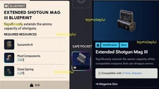 ✅ ARC RAIDERS ✅ EXTENDED SHOTGUN MAG III BLUEPRINT - USA SELLER