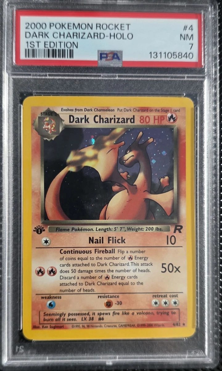 Darkness Charizard Pokémon TCG Professional Sports Authenticator