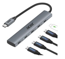 Acer 10 Gbps USB C Hub, USBC Splitter with 4 USB C 3.2 and 100W PD Port,