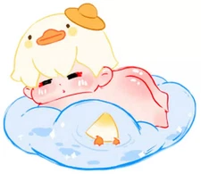 Diving Duck Sweet Emilya PUFF-DUDU Cloud Plushie Beast 85mm