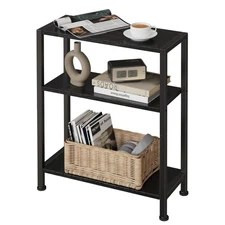 3-Tier Side Table, Small EndTable, Sofa SideTable for Narrow Spaces, Slim End...