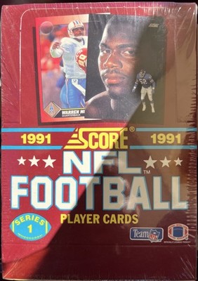 1991 Score NFL Football Wax Box 36 Packs - Factory Sealed