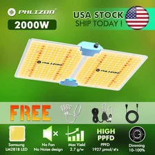 Phlizon 2000W Plant LED Grow Light with Samsung Dimmable for indoor veg bloom