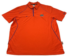 Nike Dri Fit Florida Gators Polo Shirt Orange Mens XXL Short Sleeve 2010 EUC