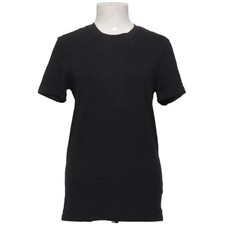 Hema, T-shirt, Taille : M, Noir, Élasthanne/Coton Bio, Unicolore, Femme #LF