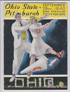 OHIO STATE VS PITTSBURGH FOOTBALL PROGRAM 1940