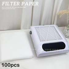 100pcs Nail Art Dust Collector Filter Paper Manicure Machine Accessories