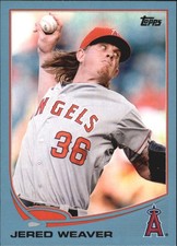 2013 Topps Wal-Mart Blue Border #36 Jered Weaver - BB