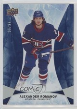 2021 Upper Deck Ice 2020-21 Base Rookies Royal Blue 9/99 Alexander Romanov 5j8