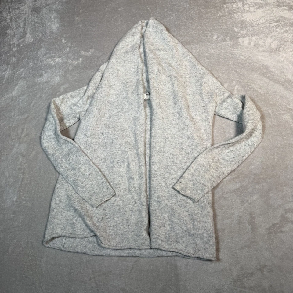 Club Monaco Cashmere Sweater Womens Medium Gray Open Front Cardigan Luxury - Image 2 of 4
