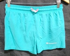 NEW Champion Girls Active Shorts Teal Blue 14/16 Drawstring Cheer Sports Tennis