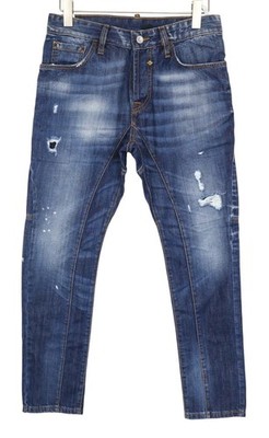 TAKESHY KUROSAWA TK 55 P Herren Jeans Slim Taper W30 Blau Slim Taper Non-Stretch