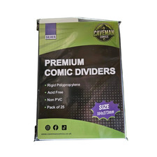 Comic Box Dividers: Pack of 25, White, Non-PVC, Archival Safe Storage
