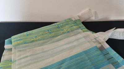 4 Sück Gardinenstores mit Schlaufen transparent unten Bleiband - Bild 1 von 4