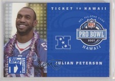 2007 Topps TX Exclusive Ticket to Hawaii /499 Julian Peterson #HA-JPE 1i7